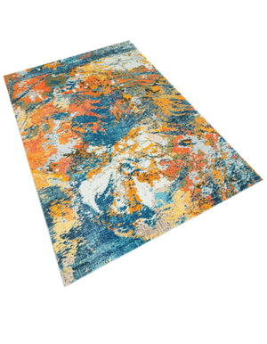 Multicolor 5' 3 x 8' Vivid Rectangle Area Rug Colorful Modern Unique Indoor Easy Clean Durable Carpet Mat for Home Interior Design & Decor for Sale at Rug Engine