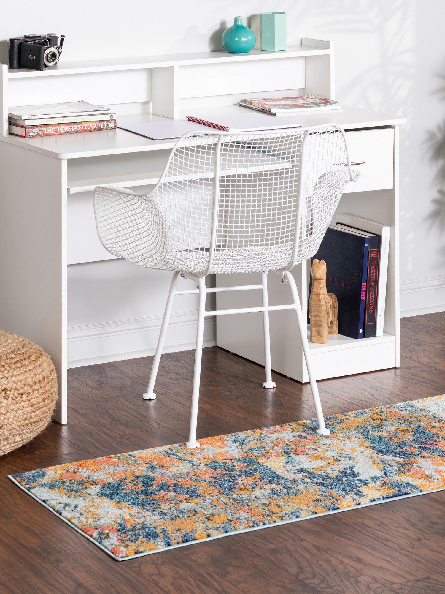 Multicolor 2' x 6' Vivid Runner Area Rug Colorful Modern Unique Indoor Easy Clean Durable Carpet Mat for Home Interior Design & Decor for Sale at Rug Engine