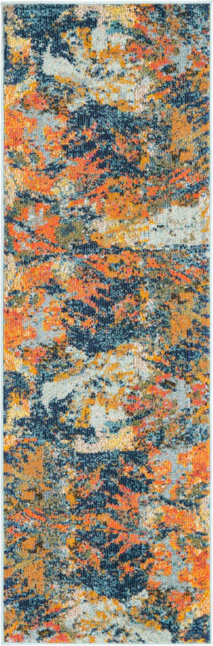 Multicolor 2' x 6' Vivid Runner Area Rug Colorful Modern Unique Indoor Easy Clean Durable Carpet Mat for Home Interior Design & Decor for Sale at Rug Engine