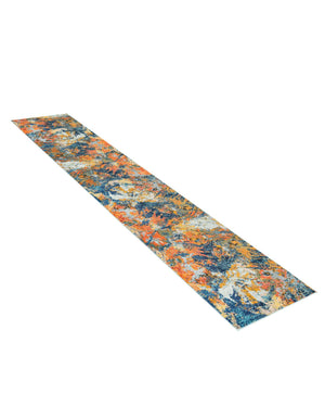 Multicolor 2' 7 x 12' Vivid Runner Area Rug Colorful Modern Unique Indoor Easy Clean Durable Carpet Mat for Home Interior Design & Decor for Sale at Rug Engine