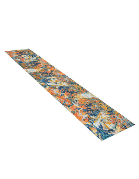 Multicolor 2' 7 x 12' Vivid Runner Area Rug Colorful Modern Unique Indoor Easy Clean Durable Carpet Mat for Home Interior Design & Decor for Sale at Rug Engine