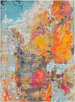 Multicolor 7' 10 x 10' Vivid Rectangle Area Rug Colorful Modern Unique Indoor Easy Clean Durable Carpet Mat for Home Interior Design & Decor for Sale at Rug Engine