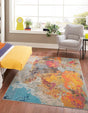 Multicolor 9' x 12' Vivid Rectangle Area Rug Colorful Modern Unique Indoor Easy Clean Durable Carpet Mat for Home Interior Design & Decor for Sale at Rug Engine