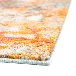 Multicolor 2' 2 x 3' Vivid Rectangle Area Rug Colorful Modern Unique Indoor Easy Clean Durable Carpet Mat for Home Interior Design & Decor for Sale at Rug Engine