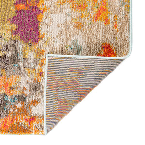 Multicolor 9' x 12' Vivid Rectangle Area Rug Colorful Modern Unique Indoor Easy Clean Durable Carpet Mat for Home Interior Design & Decor for Sale at Rug Engine
