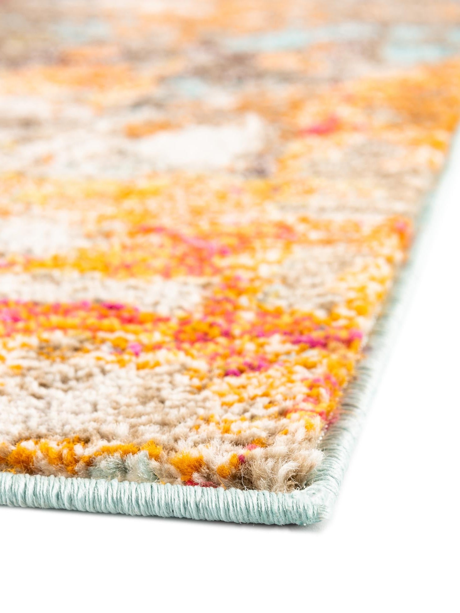 Multicolor 2' 7 x 12' Vivid Runner Area Rug Colorful Modern Unique Indoor Easy Clean Durable Carpet Mat for Home Interior Design & Decor for Sale at Rug Engine