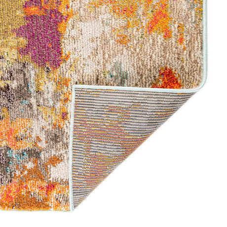 Multicolor 2' x 8' Vivid Runner Area Rug Colorful Modern Unique Indoor Easy Clean Durable Carpet Mat for Home Interior Design & Decor for Sale at Rug Engine