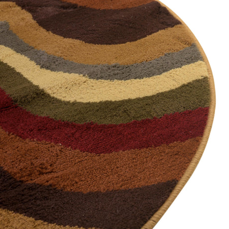 Multicolor 6' x 6' Cafe Round Area Rug 100% Polypropylene With Cotton Backing Modern Abstract Design Carpet for Home Living Room Dining Office Decor for Sale at Rug Engine