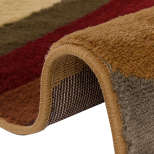 Multicolor 5' 3 x 5' 3 Cafe Round Area Rug 100% Polypropylene With Cotton Backing Modern Abstract Design Carpet for Home Living Room Dining Office Decor for Sale at Rug Engine