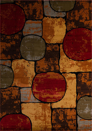 Multicolor 10' x 14' 1 Cafe Rectangle Area Rug 100% Polypropylene With Cotton Backing Modern Abstract Design Carpet for Home Living Room Dining Office Decor for Sale at Rug Engine