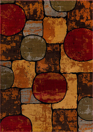 Multicolor 10' x 14' 1 Cafe Rectangle Area Rug 100% Polypropylene With Cotton Backing Modern Abstract Design Carpet for Home Living Room Dining Office Decor for Sale at Rug Engine