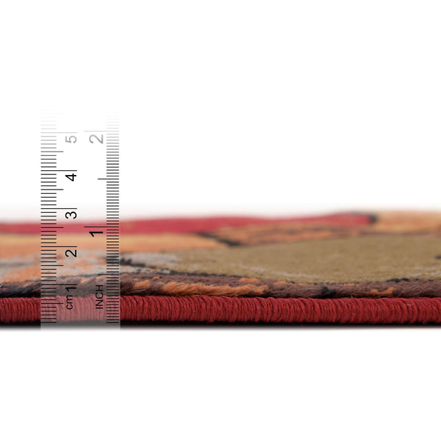 Multicolor 5' 3 x 8' Cafe Rectangle Area Rug 100% Polypropylene With Cotton Backing Modern Abstract Design Carpet for Home Living Room Dining Office Decor for Sale at Rug Engine