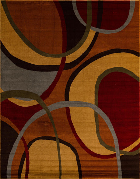 Multicolor 7' 10 x 10' Cafe Rectangle Area Rug 100% Polypropylene With Cotton Backing Modern Abstract Design Carpet for Home Living Room Dining Office Decor for Sale at Rug Engine