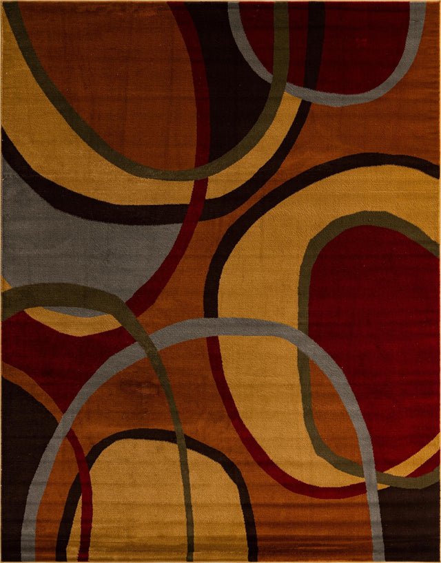 Multicolor 7' 10 x 10' Cafe Rectangle Area Rug 100% Polypropylene With Cotton Backing Modern Abstract Design Carpet for Home Living Room Dining Office Decor for Sale at Rug Engine