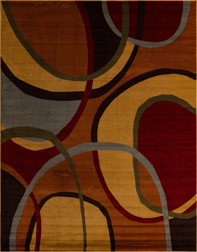 Multicolor 7' 10 x 10' Cafe Rectangle Area Rug 100% Polypropylene With Cotton Backing Modern Abstract Design Carpet for Home Living Room Dining Office Decor for Sale at Rug Engine