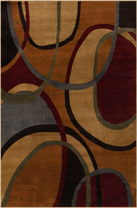 Multicolor 6' 1 x 9' Cafe Rectangle Area Rug 100% Polypropylene With Cotton Backing Modern Abstract Design Carpet for Home Living Room Dining Office Decor for Sale at Rug Engine