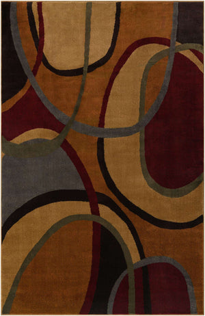 Multicolor 5' 3 x 8' Cafe Rectangle Area Rug 100% Polypropylene With Cotton Backing Modern Abstract Design Carpet for Home Living Room Dining Office Decor for Sale at Rug Engine