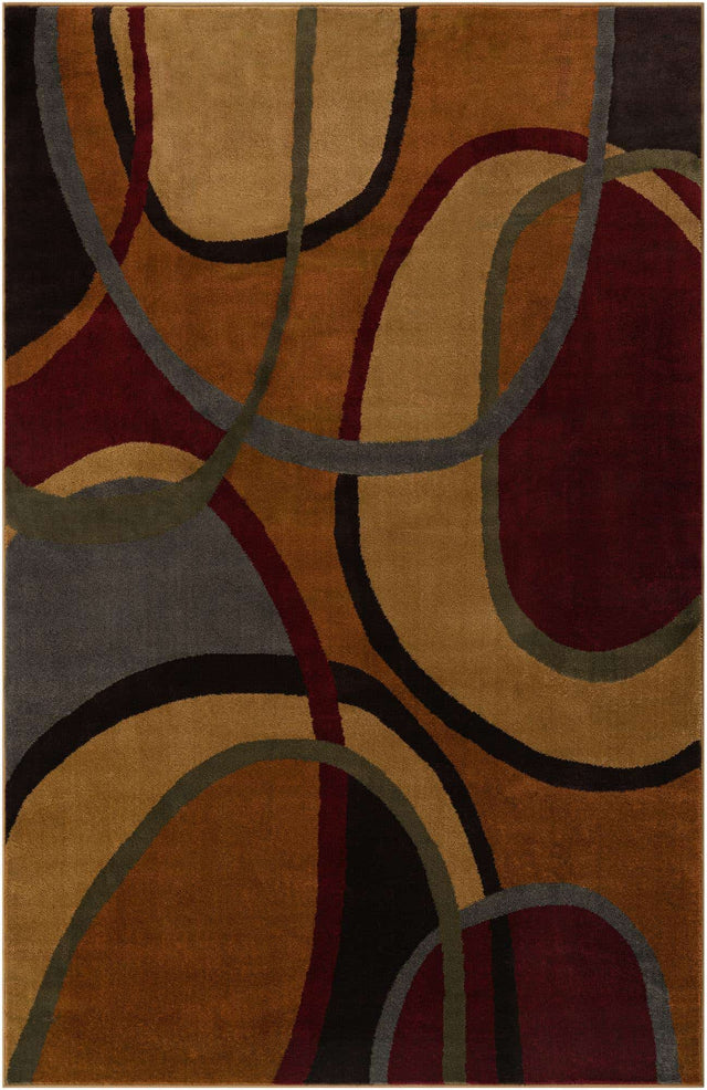 Multicolor 5' 3 x 8' Cafe Rectangle Area Rug 100% Polypropylene With Cotton Backing Modern Abstract Design Carpet for Home Living Room Dining Office Decor for Sale at Rug Engine