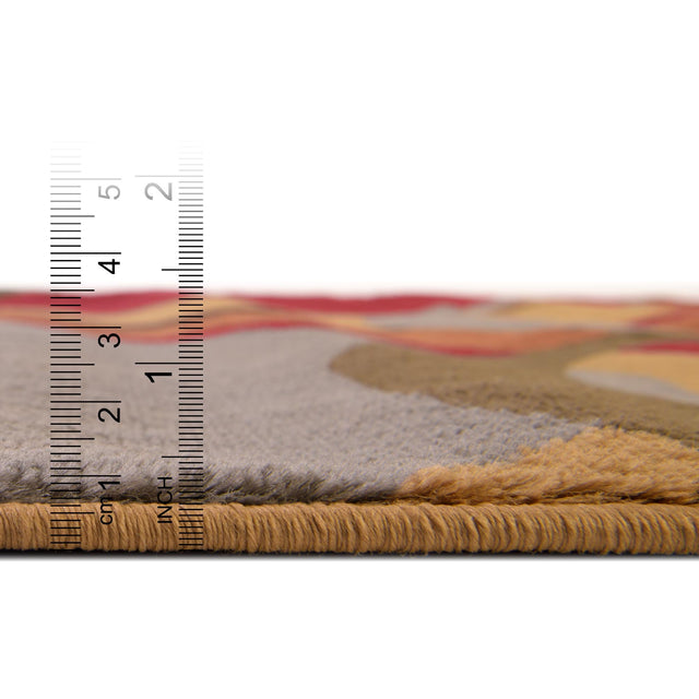 Multicolor 7' 1 x 7' 1 Cafe Octagon Area Rug 100% Polypropylene With Cotton Backing Modern Abstract Design Carpet for Home Living Room Dining Office Decor for Sale at Rug Engine