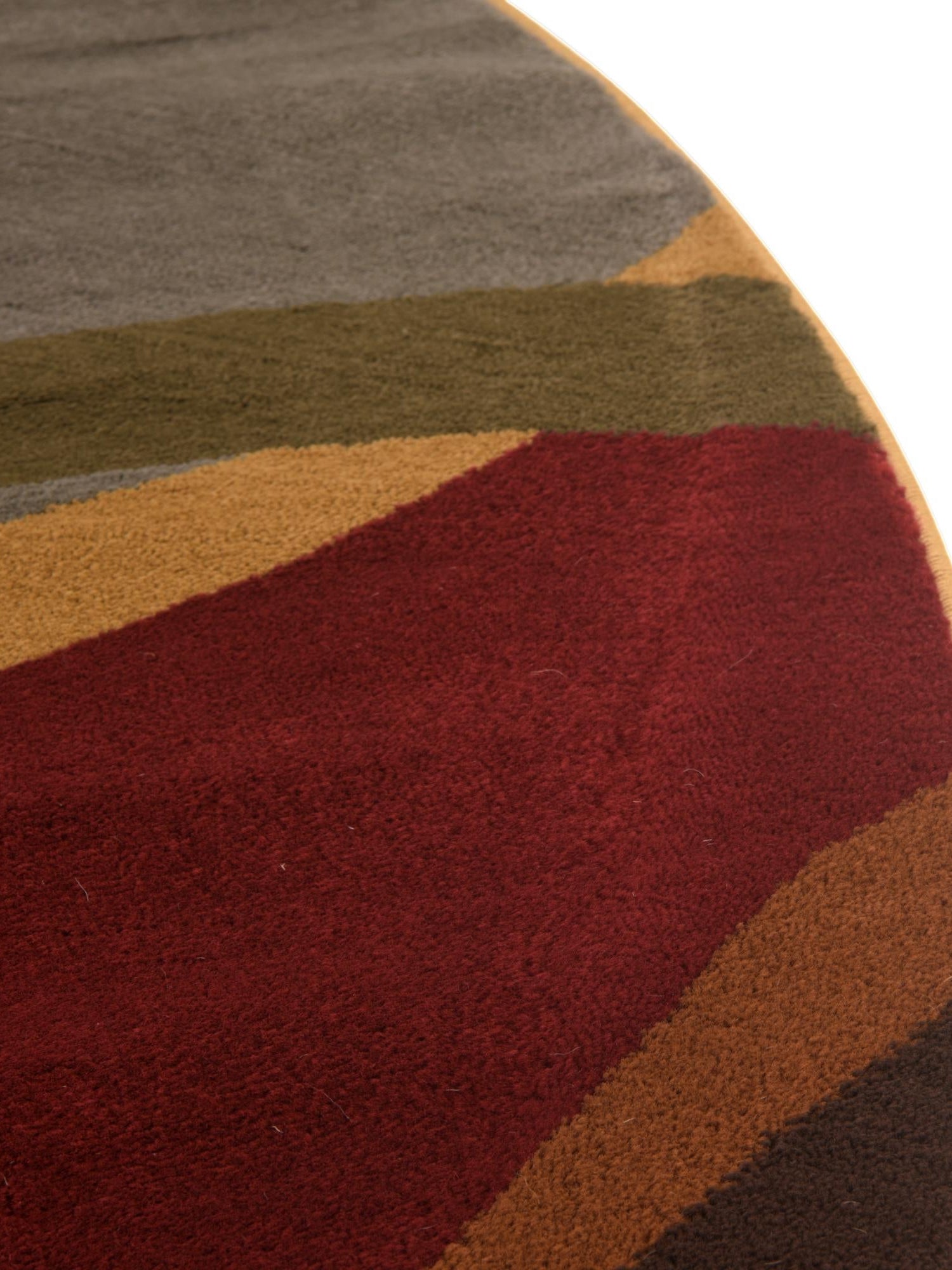 Multicolor 5' 3 x 8' Cafe Oval Area Rug 100% Polypropylene With Cotton Backing Modern Abstract Design Carpet for Home Living Room Dining Office Decor for Sale at Rug Engine