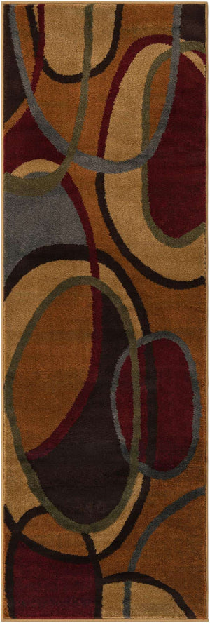 Multicolor 2' x 6' 1 Cafe Runner Area Rug 100% Polypropylene With Cotton Backing Modern Abstract Design Carpet for Home Living Room Dining Office Decor for Sale at Rug Engine
