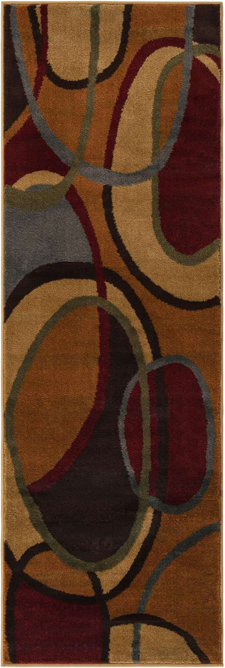 Multicolor 2' x 6' 1 Cafe Runner Area Rug 100% Polypropylene With Cotton Backing Modern Abstract Design Carpet for Home Living Room Dining Office Decor for Sale at Rug Engine