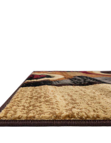 Multicolor 2' x 6' Cafe Runner Area Rug 100% Polypropylene With Cotton Backing Modern Abstract Design Carpet for Home Living Room Dining Office Decor for Sale at Rug Engine