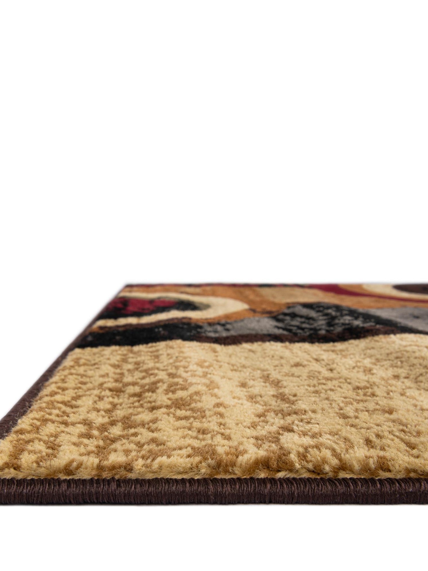 Multicolor 2' 7 x 12' Cafe Runner Area Rug 100% Polypropylene With Cotton Backing Modern Abstract Design Carpet for Home Living Room Dining Office Decor for Sale at Rug Engine