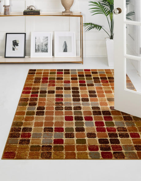 Multicolor 6' x 9' Cafe Rectangle Area Rug 100% Polypropylene With Cotton Backing Modern Abstract Design Carpet for Home Living Room Dining Office Decor for Sale at Rug Engine