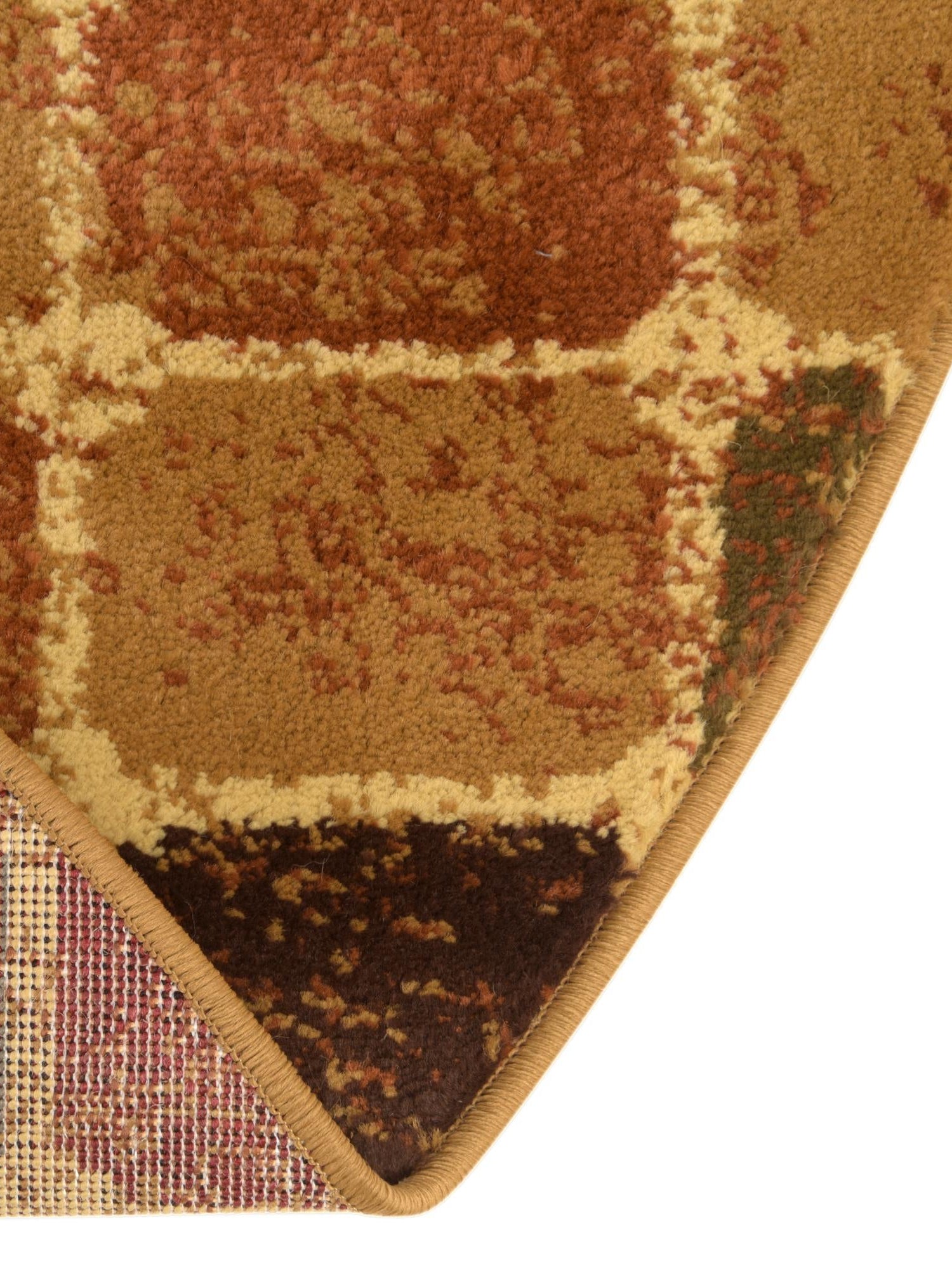 Multicolor 7' 10 x 7' 10 Cafe Round Area Rug 100% Polypropylene With Cotton Backing Modern Abstract Design Carpet for Home Living Room Dining Office Decor for Sale at Rug Engine
