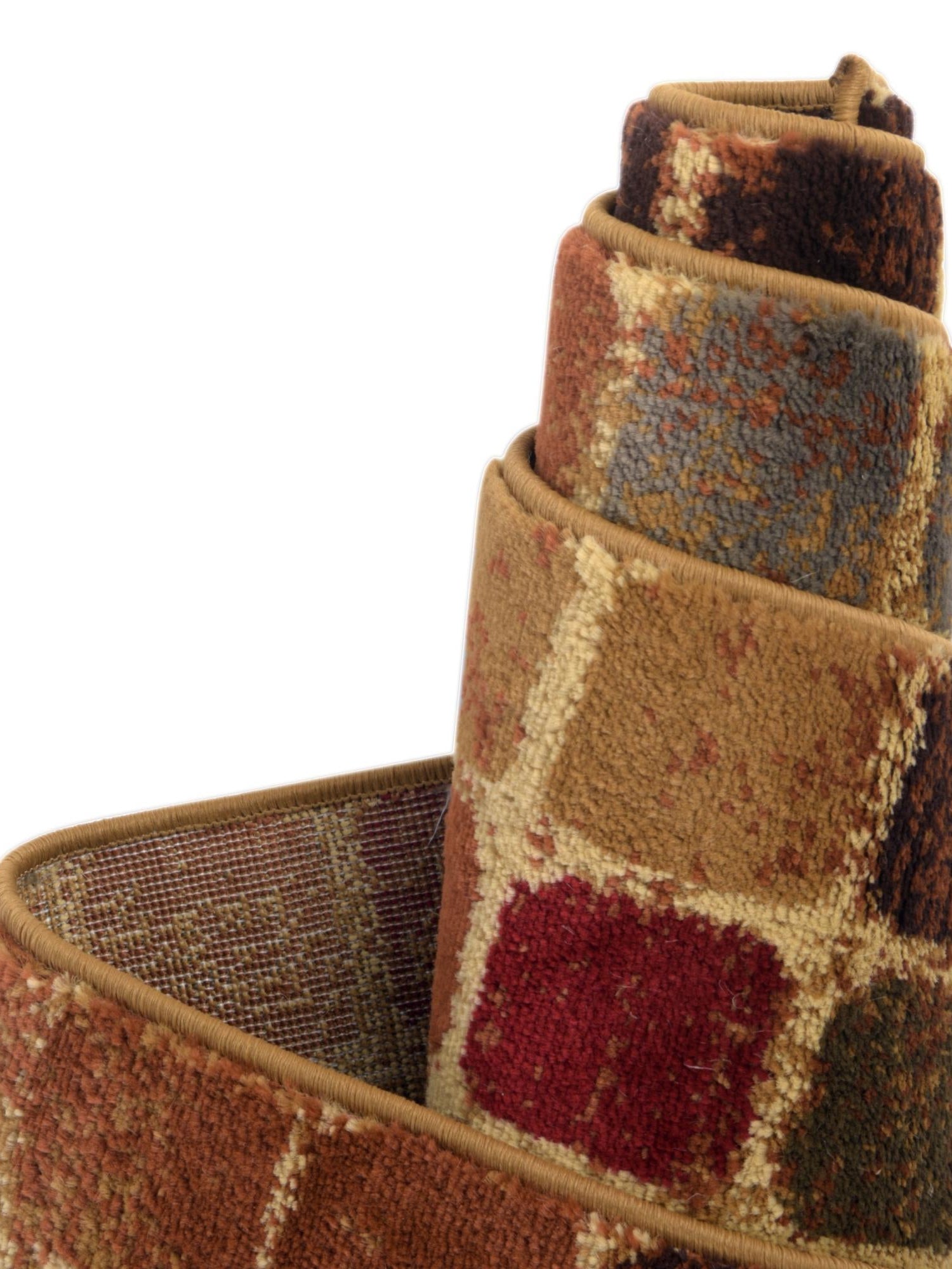Multicolor 7' 10 x 7' 10 Cafe Round Area Rug 100% Polypropylene With Cotton Backing Modern Abstract Design Carpet for Home Living Room Dining Office Decor for Sale at Rug Engine