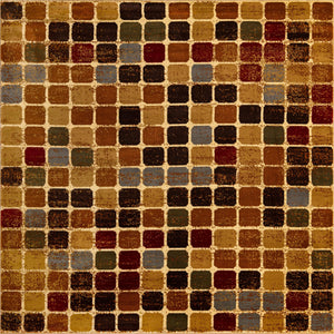 Multicolor 10' x 10' Cafe Square Area Rug 100% Polypropylene With Cotton Backing Modern Abstract Design Carpet for Home Living Room Dining Office Decor for Sale at Rug Engine
