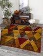 Multicolor 10' x 10' Cafe Square Area Rug 100% Polypropylene With Cotton Backing Modern Abstract Design Carpet for Home Living Room Dining Office Decor for Sale at Rug Engine