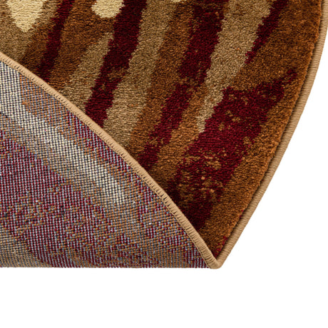 Beige 5' 3 x 8' Cafe Oval Area Rug 100% Polypropylene With Cotton Backing Modern Abstract Design Carpet for Home Living Room Dining Office Decor for Sale at Rug Engine