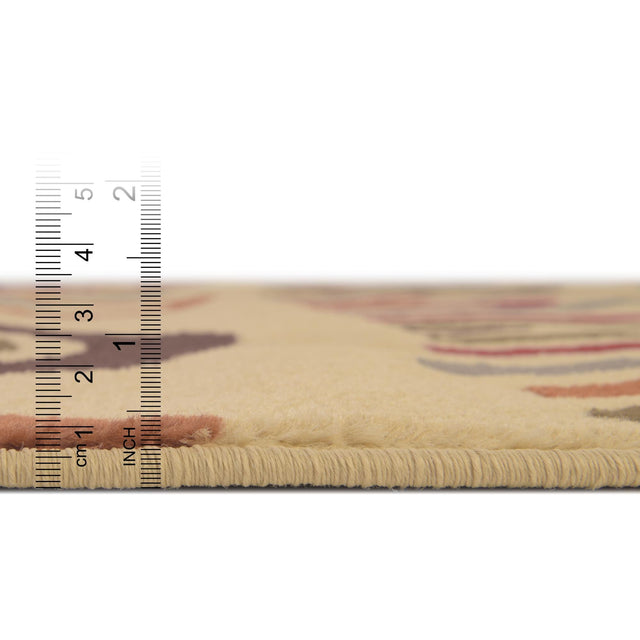 Cream 10' x 10' Cafe Square Area Rug 100% Polypropylene With Cotton Backing Modern Abstract Design Carpet for Home Living Room Dining Office Decor for Sale at Rug Engine