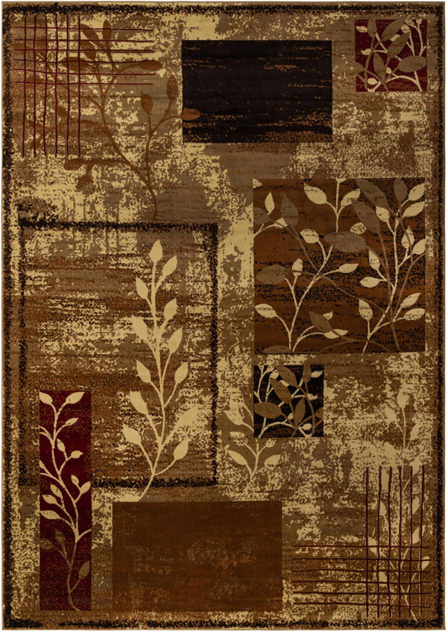 Beige 10' x 14' 1 Cafe Rectangle Area Rug 100% Polypropylene With Cotton Backing Modern Abstract Design Carpet for Home Living Room Dining Office Decor for Sale at Rug Engine