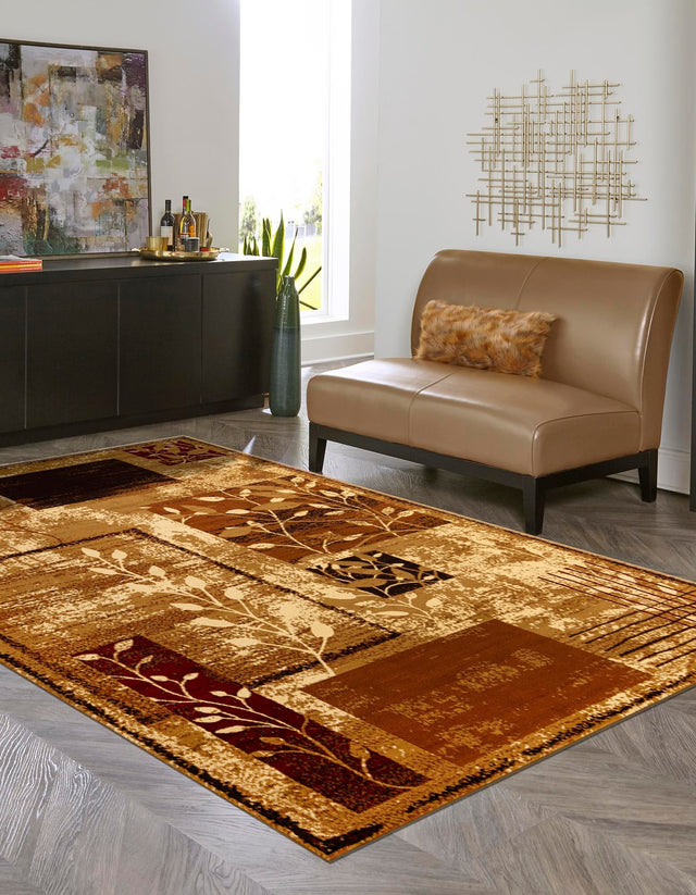 Beige 2' x 3' 1 Cafe Rectangle Area Rug 100% Polypropylene With Cotton Backing Modern Abstract Design Carpet for Home Living Room Dining Office Decor for Sale at Rug Engine