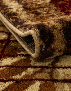 Beige 4' 1 x 6' 1 Cafe Rectangle Area Rug 100% Polypropylene With Cotton Backing Modern Abstract Design Carpet for Home Living Room Dining Office Decor for Sale at Rug Engine