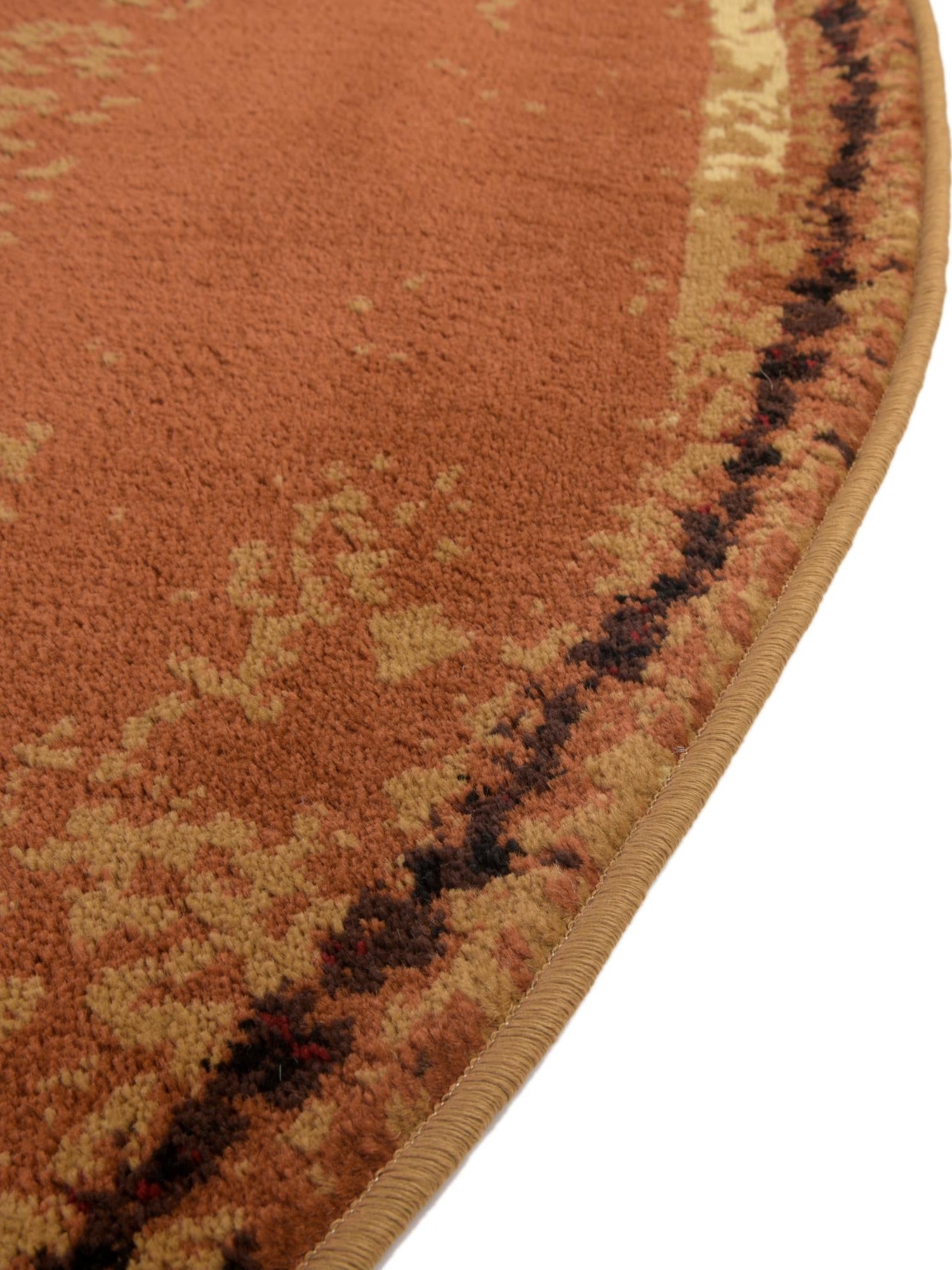 Beige 6' 1 x 6' 1 Cafe Round Area Rug 100% Polypropylene With Cotton Backing Modern Abstract Design Carpet for Home Living Room Dining Office Decor for Sale at Rug Engine