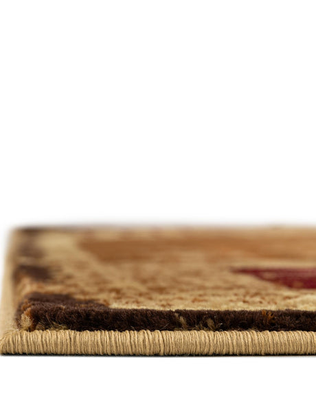 Beige 7' 10 x 7' 10 Cafe Square Area Rug 100% Polypropylene With Cotton Backing Modern Abstract Design Carpet for Home Living Room Dining Office Decor for Sale at Rug Engine