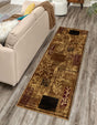 Beige 2' x 6' 1 Cafe Runner Area Rug 100% Polypropylene With Cotton Backing Modern Abstract Design Carpet for Home Living Room Dining Office Decor for Sale at Rug Engine