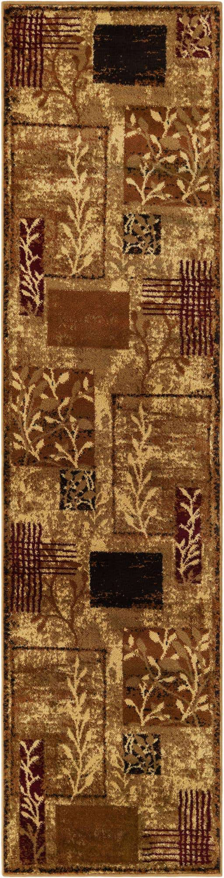 Beige 2' x 8' Cafe Runner Area Rug 100% Polypropylene With Cotton Backing Modern Abstract Design Carpet for Home Living Room Dining Office Decor for Sale at Rug Engine
