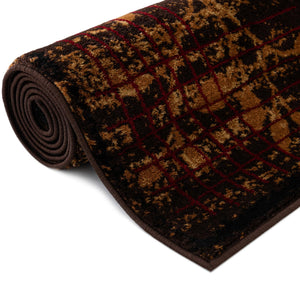 Brown 10' x 13' 1 Cafe Rectangle Area Rug 100% Polypropylene With Cotton Backing Modern Abstract Design Carpet for Home Living Room Dining Office Decor for Sale at Rug Engine