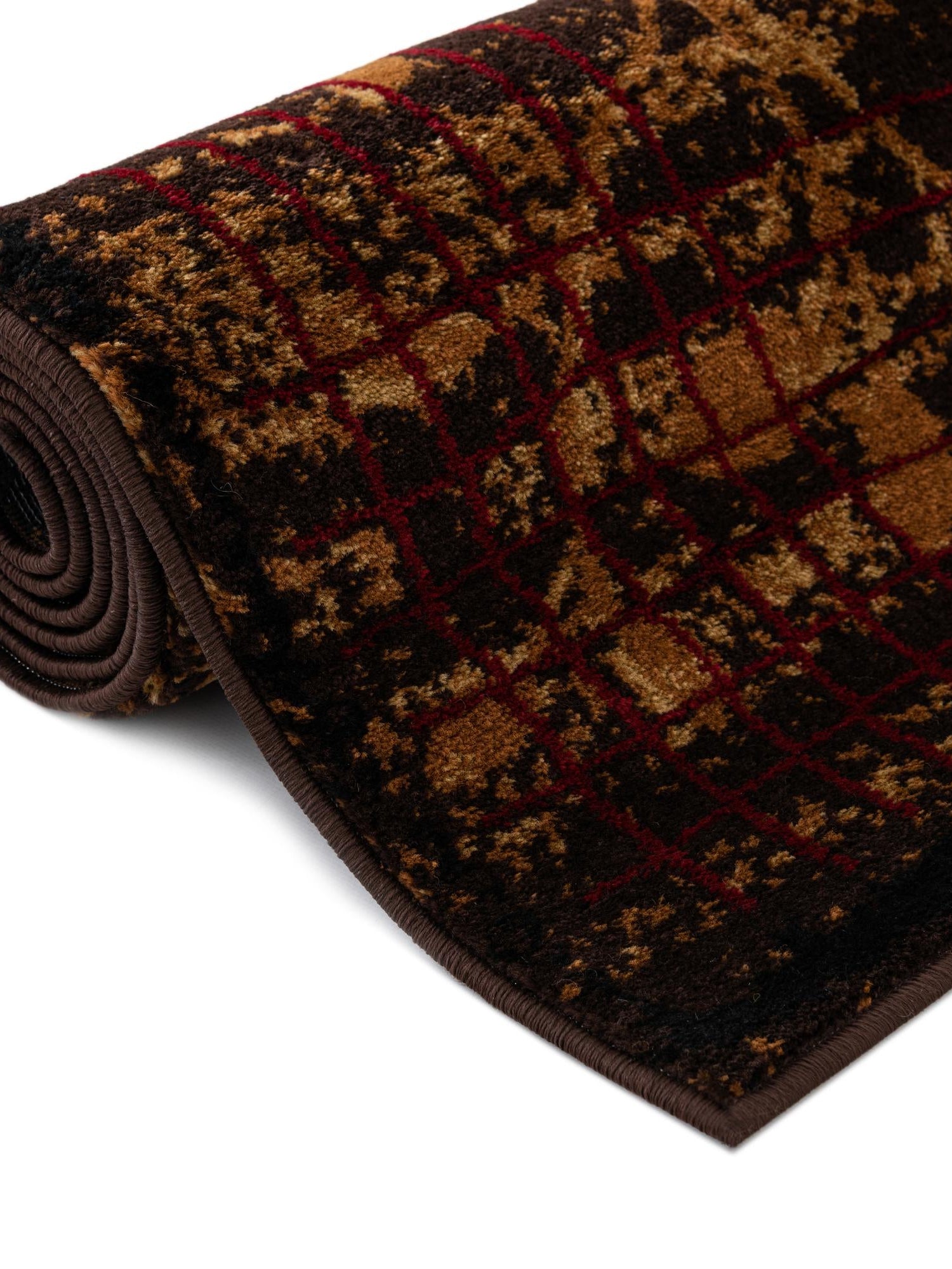 Brown 6' 1 x 9' Cafe Rectangle Area Rug 100% Polypropylene With Cotton Backing Modern Abstract Design Carpet for Home Living Room Dining Office Decor for Sale at Rug Engine