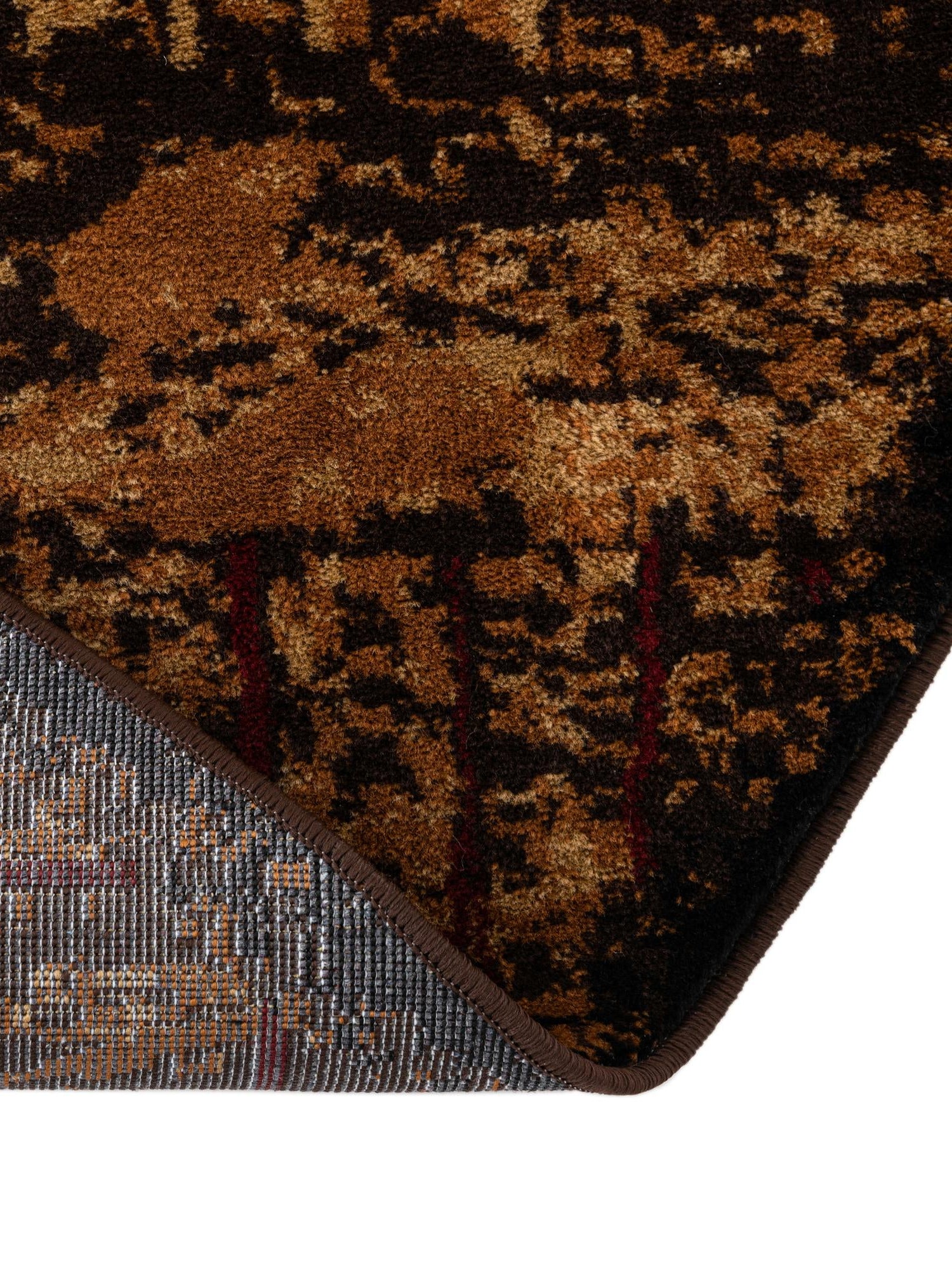 Brown 4' 1 x 6' 1 Cafe Oval Area Rug 100% Polypropylene With Cotton Backing Modern Abstract Design Carpet for Home Living Room Dining Office Decor for Sale at Rug Engine