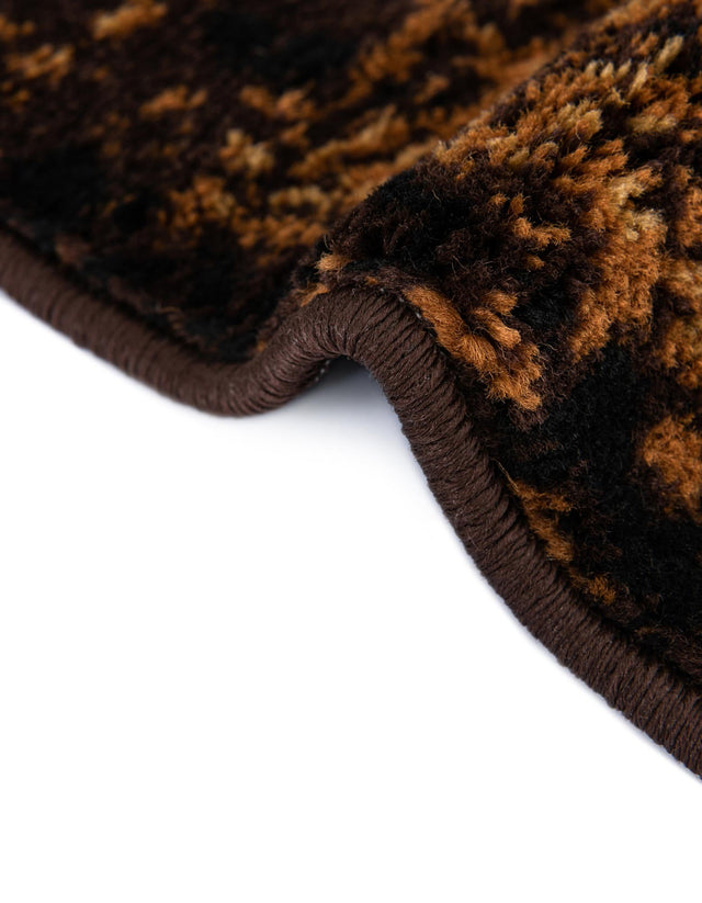 Brown 5' 3 x 8' Cafe Oval Area Rug 100% Polypropylene With Cotton Backing Modern Abstract Design Carpet for Home Living Room Dining Office Decor for Sale at Rug Engine