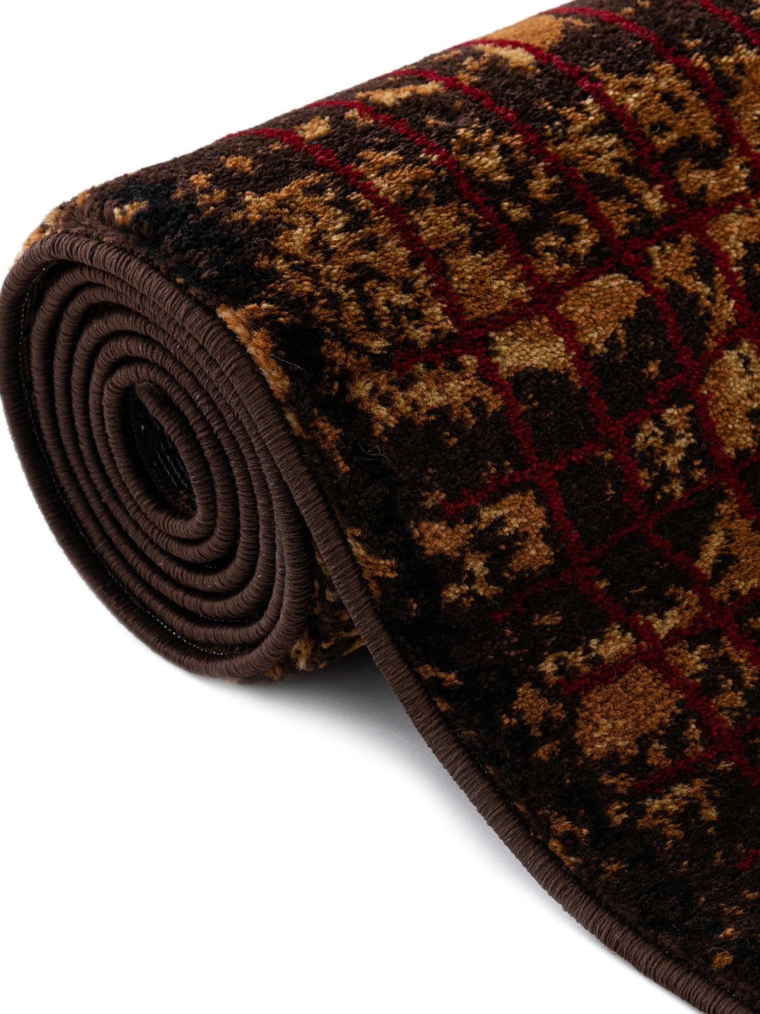 Brown 4' 1 x 6' 1 Cafe Oval Area Rug 100% Polypropylene With Cotton Backing Modern Abstract Design Carpet for Home Living Room Dining Office Decor for Sale at Rug Engine