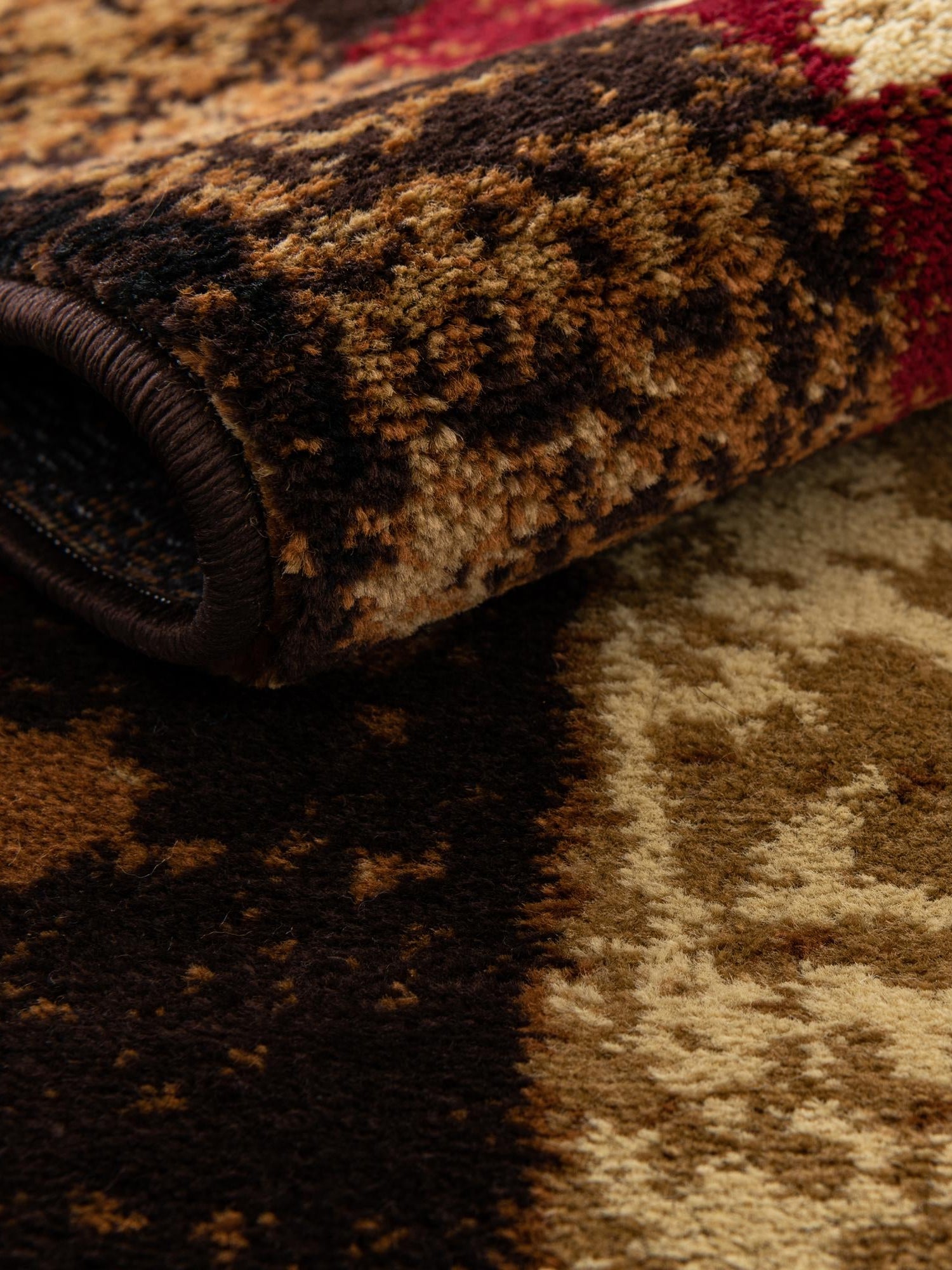 Brown 2' x 8' Cafe Runner Area Rug 100% Polypropylene With Cotton Backing Modern Abstract Design Carpet for Home Living Room Dining Office Decor for Sale at Rug Engine