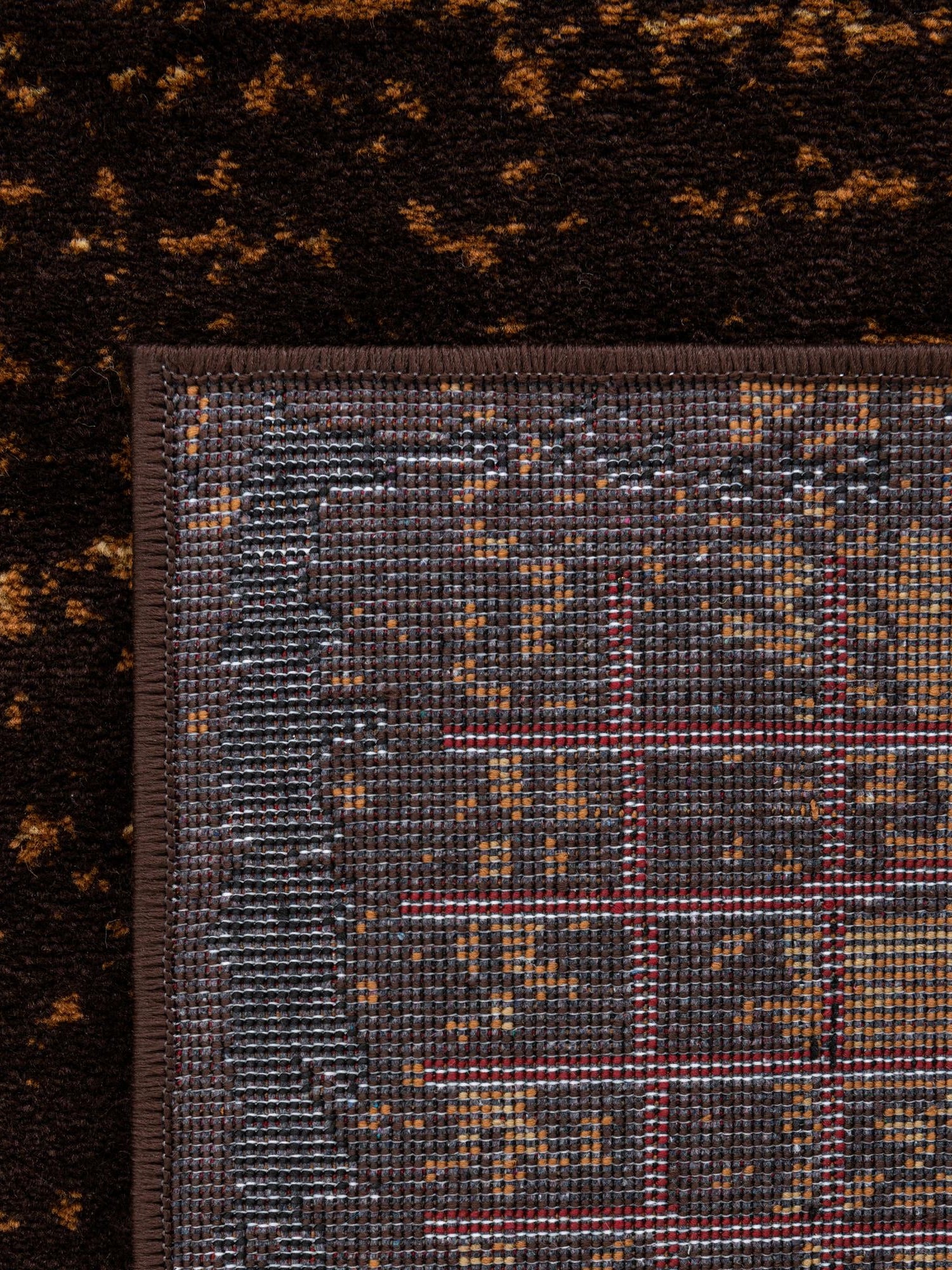 Brown 2' x 8' Cafe Runner Area Rug 100% Polypropylene With Cotton Backing Modern Abstract Design Carpet for Home Living Room Dining Office Decor for Sale at Rug Engine