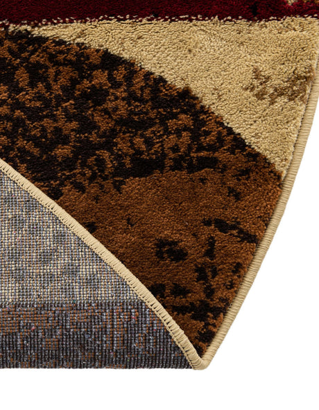 Multicolor 3' 3 x 3' 3 Cafe Round Area Rug 100% Polypropylene With Cotton Backing Modern Abstract Design Carpet for Home Living Room Dining Office Decor for Sale at Rug Engine
